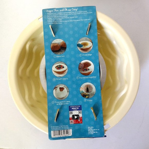 Nordic Ware Pinata Surprise Inner Filled Birthday Gender Reveal Cake Pan - Picture 4 of 6